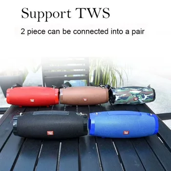 

Portable Wireless Bluetooth Speaker Waterproof Speaker Support FM Radio TF Card Outdoor Strap With Subwoofer Column Speaker l