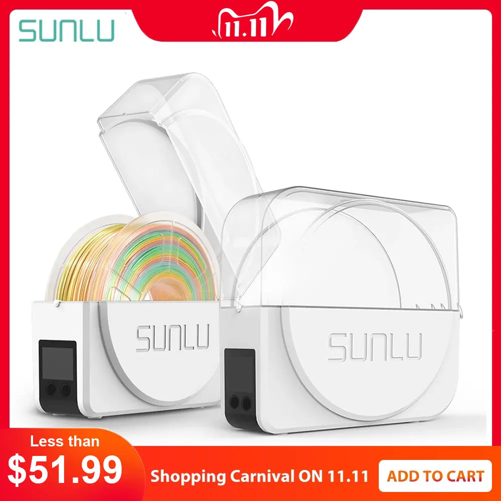 SUNLU 3D Filament Drying Box Filaments Storage Holder Keeping Filament Dry 3D Printer Printing Mate FilaDryer S1 afbeelding