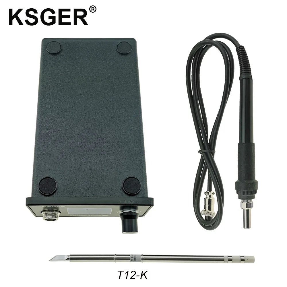 KSGER T12 паяльная станция V2.0 STM32 OLED Цифровые Электрические паяльники Stings DIY сварочные инструменты быстрый нагрев T12 наконечник утюга - Цвет: Sets 1