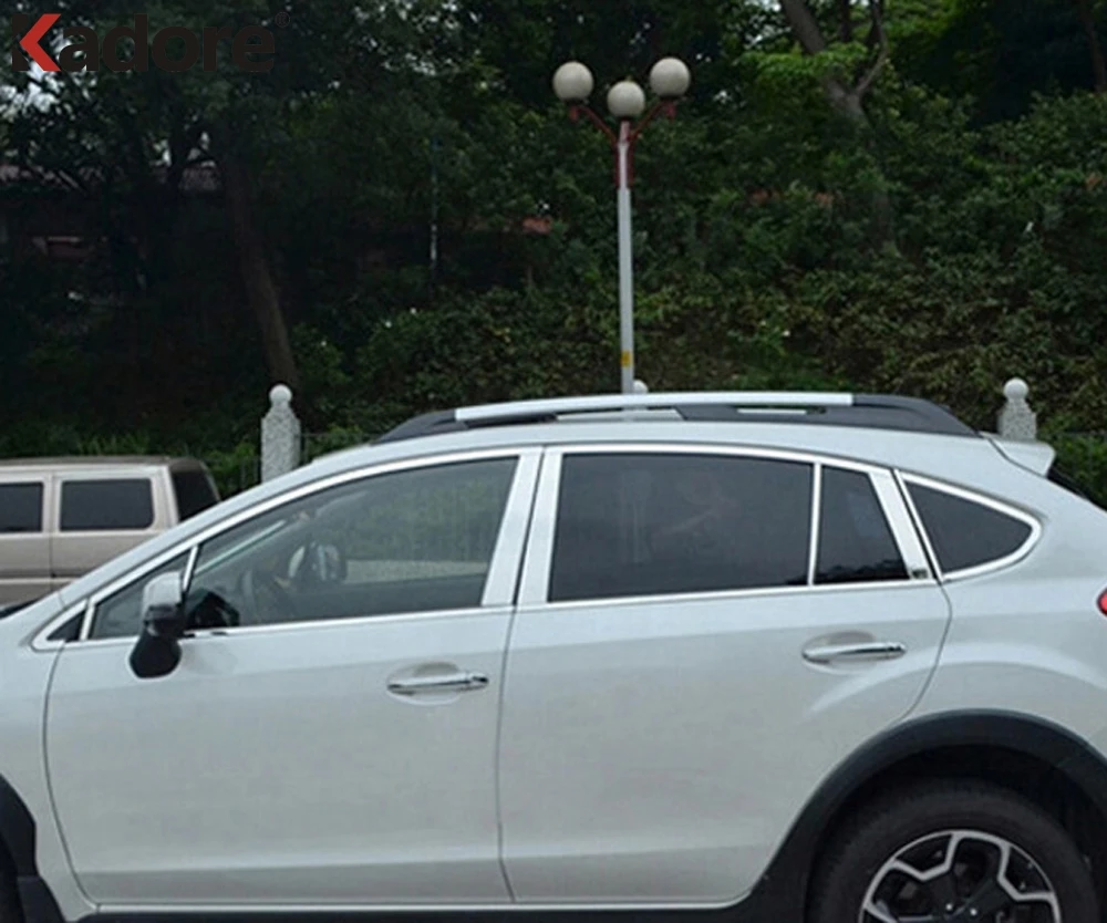Для Subaru XV Impreza 2012 2013 хэтчбек из нержавеющей стали хромированные оконные столбы