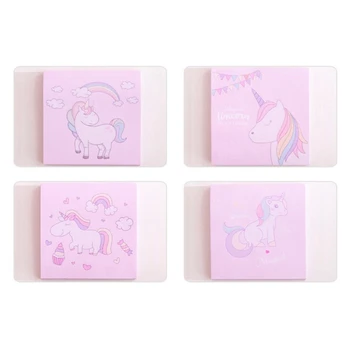 

Cartoon Unicorn Memo Pad Self-Adhesive N Times Sticky Notes Stationery Sticker School Supplies Bookmark Label Escolar