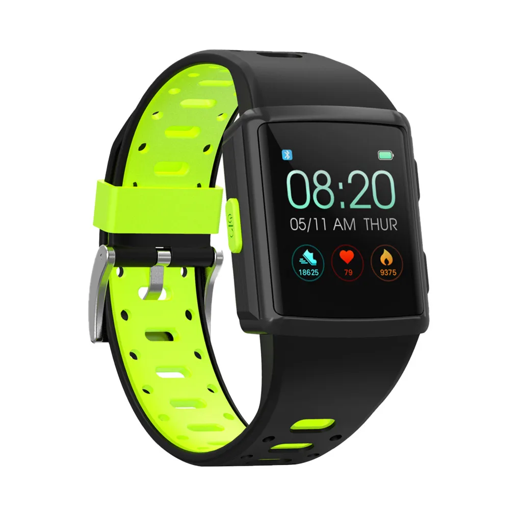  Wasserdicht Sport Smart Uhr Blutdruck Herz Rate Monitor Für iOS Android 3 Farben GPS Motion Track A