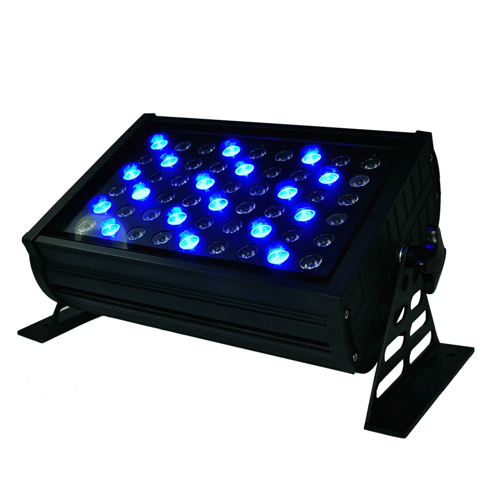 Уличная прямоугольная светодиодная настенная шайба DMX 4XLOT RGBW 54x3 Вт (R:12G:18 B:18 W:6)