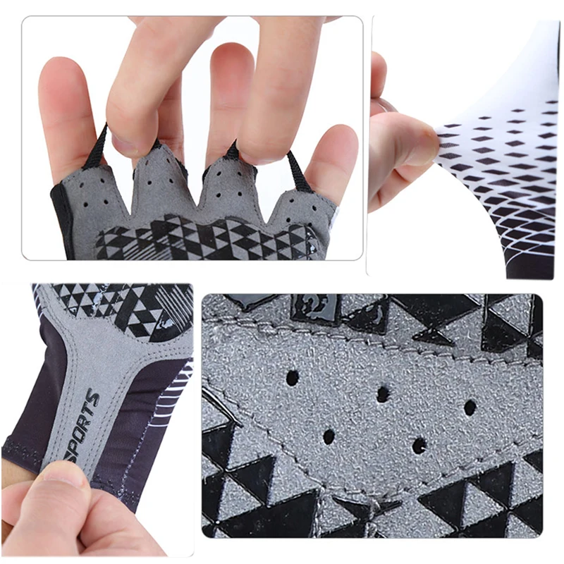 Cycling Biking Gloves Half Finger Outdoor Sports Gloves For Men Women Pad Breathable MTB Road Racing Riding Cycling Gloves 3
