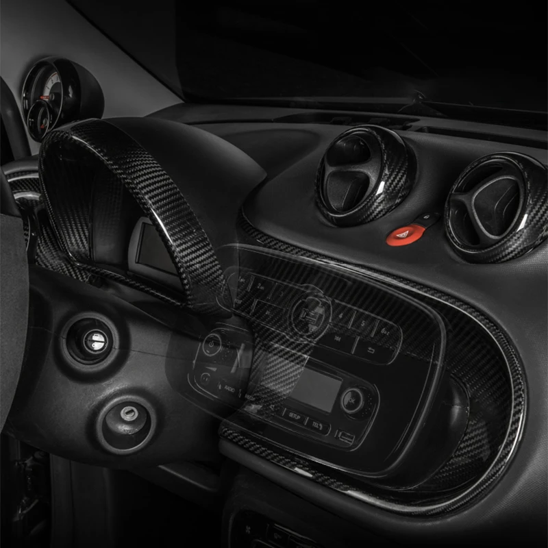 Для Mercedes Smart 453 Fortwo Forfour Автомобильная центральная консоль украшение из