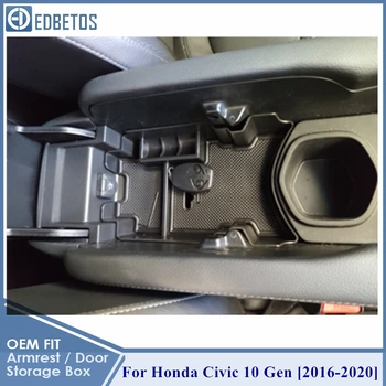 

Car Armrest Box Center Console Storage Glove Box Organizer Insert Tray For Honda Civic 10th Gen 2016 2017 2018 2019 2020