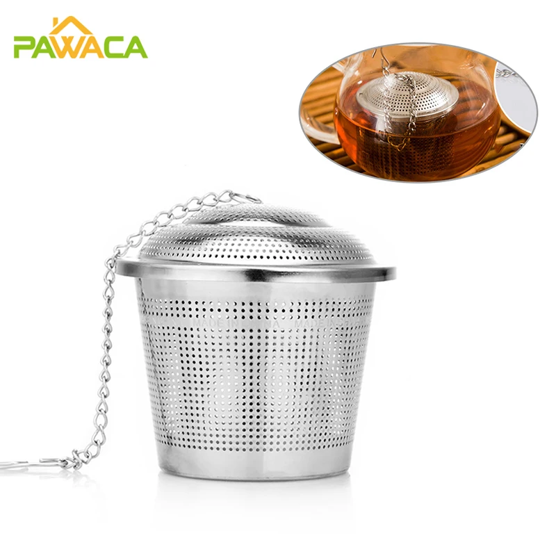 5 Size Silver Reusable Stainless Steel Mesh Herbal Ball Tea Spice