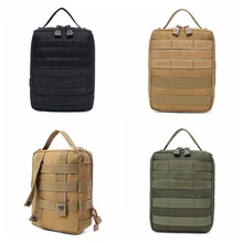 Outdoor Tactical Hand Bag Nylon Waterproof First Aid Life Bag MOLLE Accessory Bag To Store Medical Waist Bag