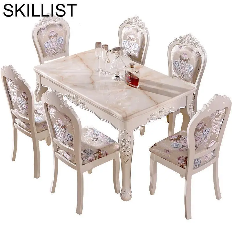 

Pranzo Eet Tafel Set Sala Jantar Dinning Meja Makan Marmol Juego De Wooden European Tablo Comedor Mesa Bureau Dining Room Table