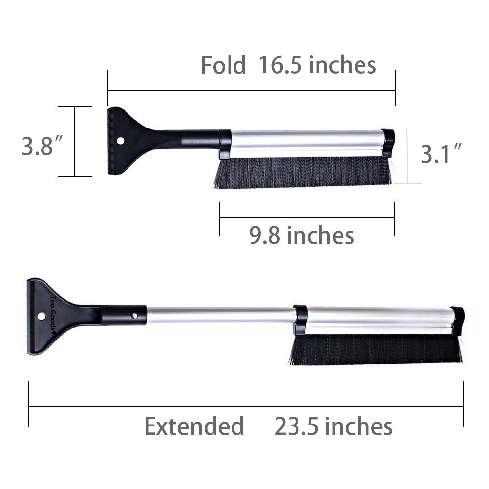 2 в 1 Выдвижная автомобильная лопата для уборки снега зимняя Автомобильная скребок для снега и льда Регулируемая щетка для уборки снега щетка для удаления зимнего инструмента