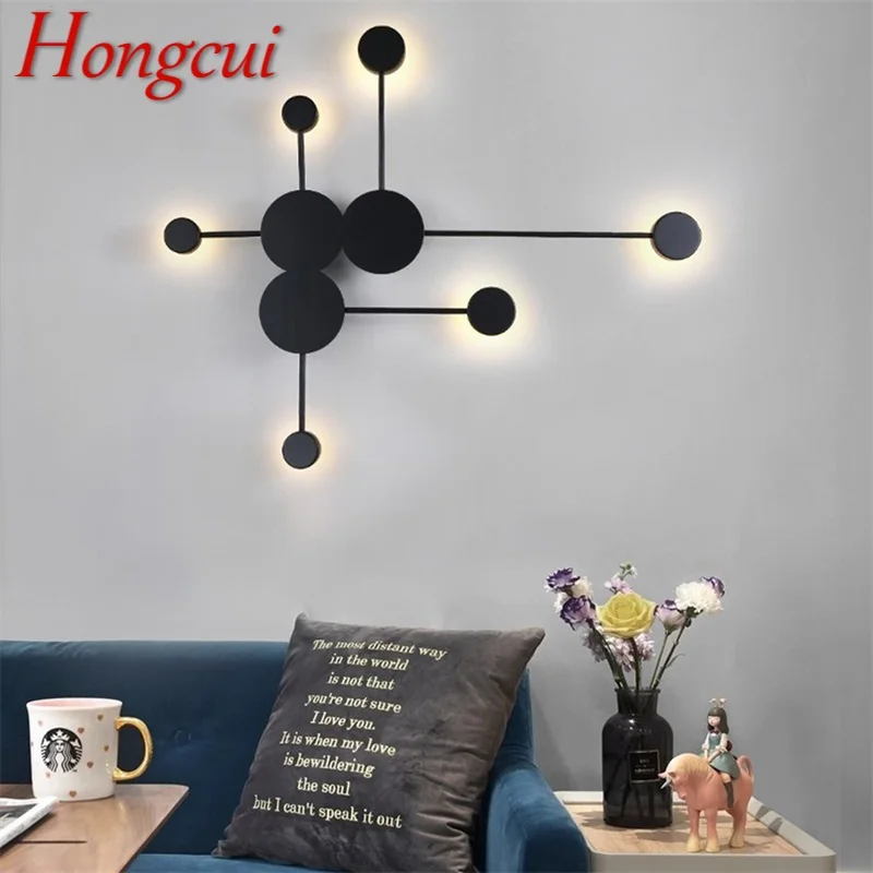 

Hongcui Indoor Wall Lamps Fixture LED Modern Nordic Wall Sconce Creative Decoration For Home Bedroom Living Room Dining Room