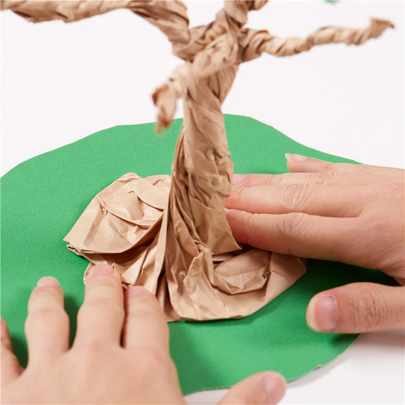 Ручная работа 3D DIY фруктовое Дерево лист художественные бумажные наклейки Childlen