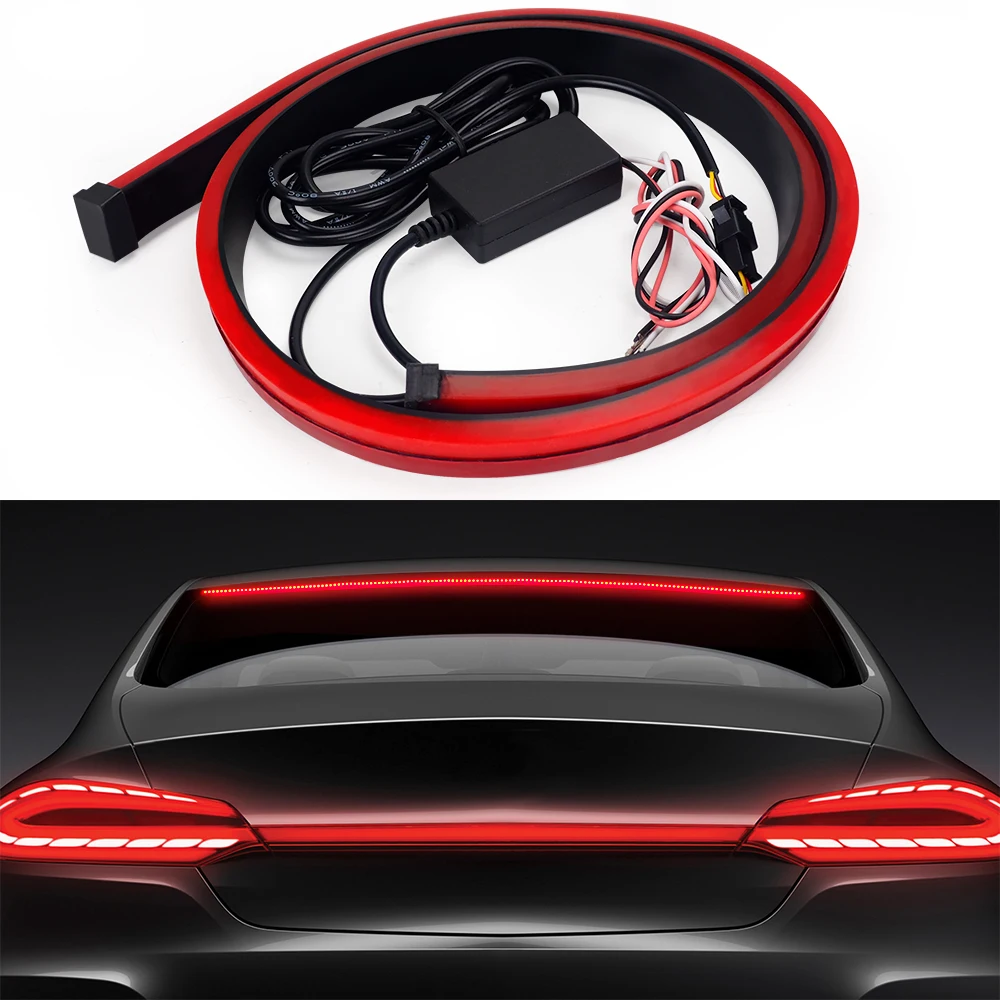 

Safe Warning Light Brakelight High Mount Stop Lamp For Porsche Cayenne 996 997 995 970 971 911 Macan Panamera DRL Strip Light