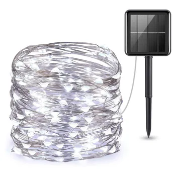 

LED Solar String Lights Outdoor 8 Modes Starry Lights Copper Wire Lights Waterproof Fairy Christmas Wedding Home Party W