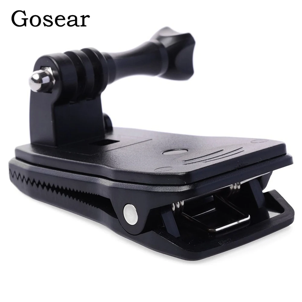 Gosear correa de cabeza Correa Clip abrazadera adaptador de fijación para montura varilla para Gopro Hero 5 4 3 2 Xiaomi Yi 2 II 4 K 4 K SJ4000 Eken H9