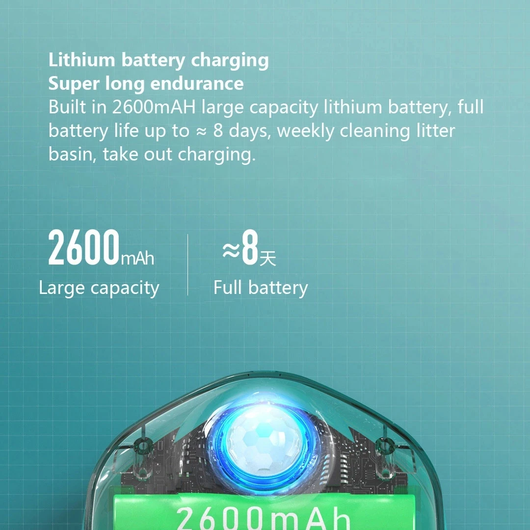 YouPin Uah Cat Litter Box Smart Deodorizer 24-hour Smart Monitoring Long Battery Life Positioning Adsorption Pet Smart Deodorize