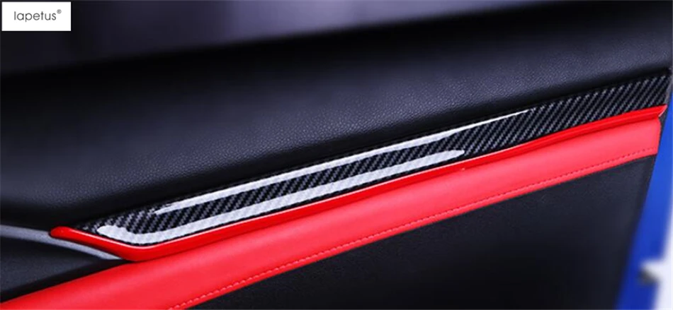 Аксессуары Lapetus, подходят для Honda Civic Sedan- ABS, внутренняя Автомобильная дверь, подлокотник, декоративная полоса, молдинг, крышка, комплект, отделка
