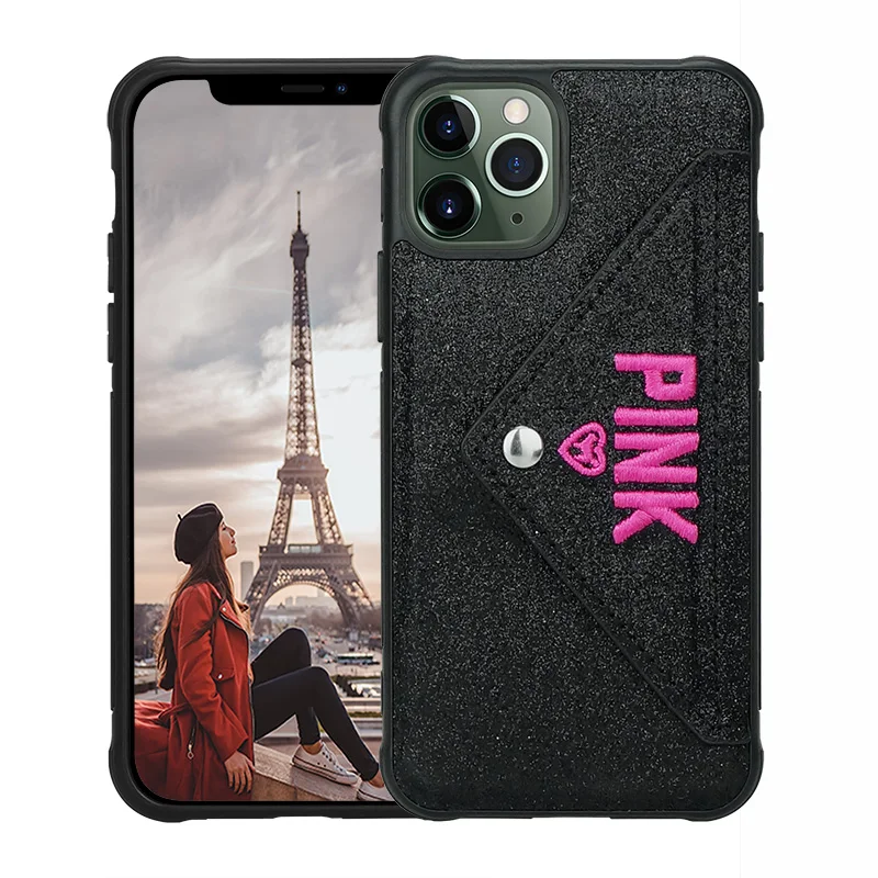 PU + силиконовый флип-чехол-кошелек для iPhone 11 Pro Max X XS чехол XR Блестящий конверт 6 6S 7 8