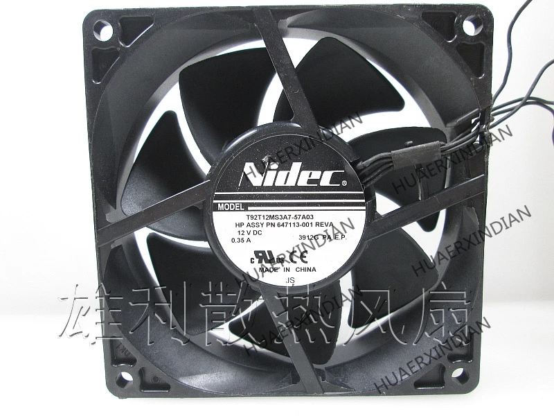 

Original NEW T92T12MS3A7-57A03 12V 0.35A 9CM 644315-001 Motor protection cooling Fan high quality