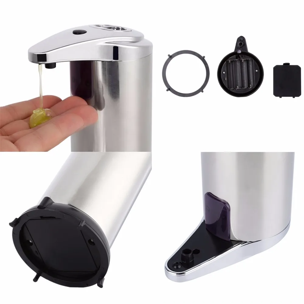 Cimiva 280 мл автоматический датчик дозатор жидкости база настенный Нержавеющая сталь бесконтактный дозатор дезинфицирующего средства кухня ванная комната