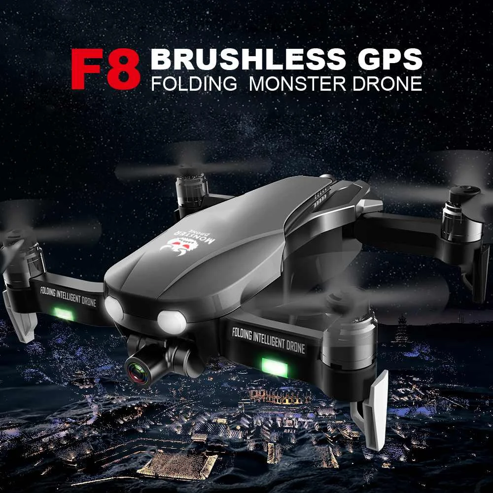 FQ777 F8 gps 5G Wi-Fi FPV w/4 K HD Камера 2-ось бесщеточная складной Дрон RC Дрон Квадрокоптер RTF