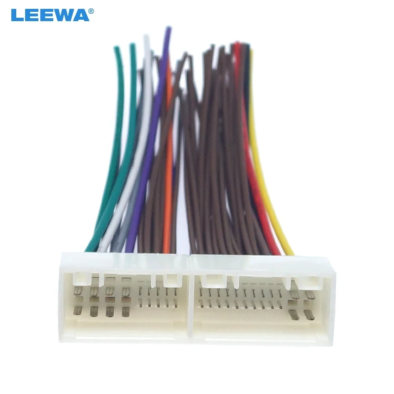 

LEEWA Car Radio Audio 42Pin Wiring Harness Adapter For Hyundai IX35/Elantra/Santa Fe/Sonata CD/DVD Stereo Installation #CA6129