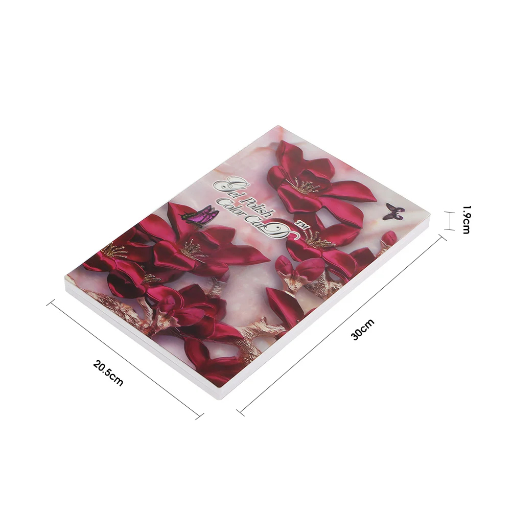 

False Nail Color Book 96 Colors Display Detachable Nail Art Gel Polish Color Card Nail Color Chart Palette Nail Color Card