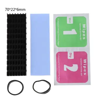 

Heatsink Heat Dissipation Aluminum Radiator M.2 NGFF Cooling Heat Sink Heat Thermal Pads for M.2 NGFF 2280 PCI-E NVME SSD