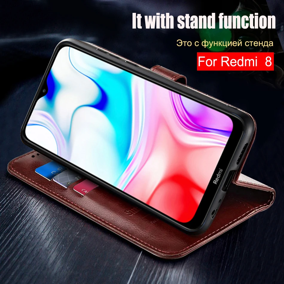 xiaomi leather case card For Xiaomi Redmi 8 Case Soft TPU Shockproof book Cover Silicone Case For Xiaomi Redmi8 Redmi 8 Case Protector Bumper Housing leather case for xiaomi