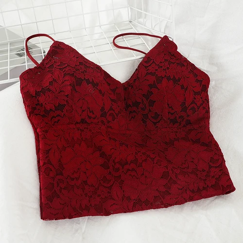 Новая модная женская одежда зимний топ на тонких бретелях M675 - Цвет: Wine red