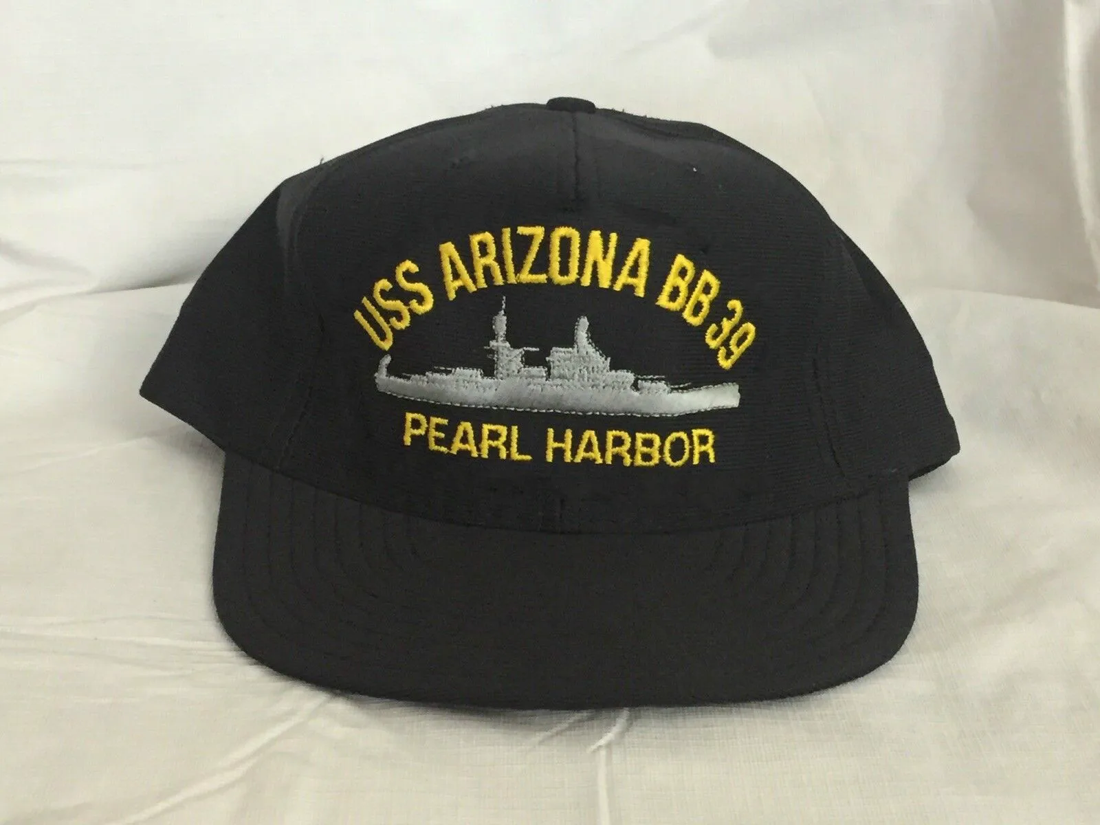 Печатные USS Arizona BB39 жемчужные гавани Northstar Бейсбол Кепки темно-синяя шляпа