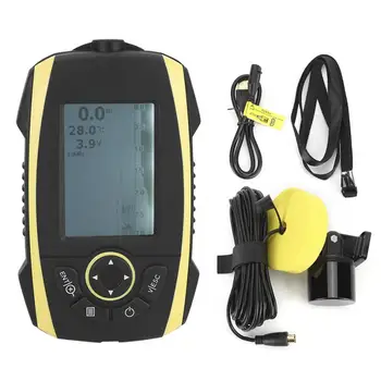 

FF278A Charging Portable Type LCD Wired Sonar Fish Detector Finder for Boat Use boat accessories marine