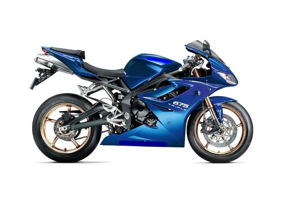 Color 4 Мотоцикл обтекатель комплект Кузов ABS литья под давлением для Triumph 675 2006 2007 - Цвет: Color 4