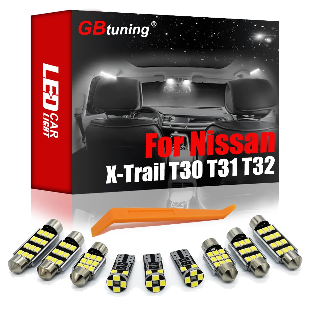 GBtuning Canbus LED Interior Light Kit For Nissan X-Trail X Trail T30 T31 T32 2001-2020 Vehicle Trunkr Reading Lamp Accessories |