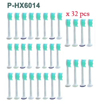 

new HX6014 Electric Toothbrush Heads Replacement Toothbrush Heads Brush Heads Suitable for Ph Soni care Heads 20/24/28/32 Pcs