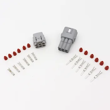 

10 Sets 4 Pin Sealed Male Female Plug Waterproof Auto Wire Connector MG640333 MG610331 For Light Lamp