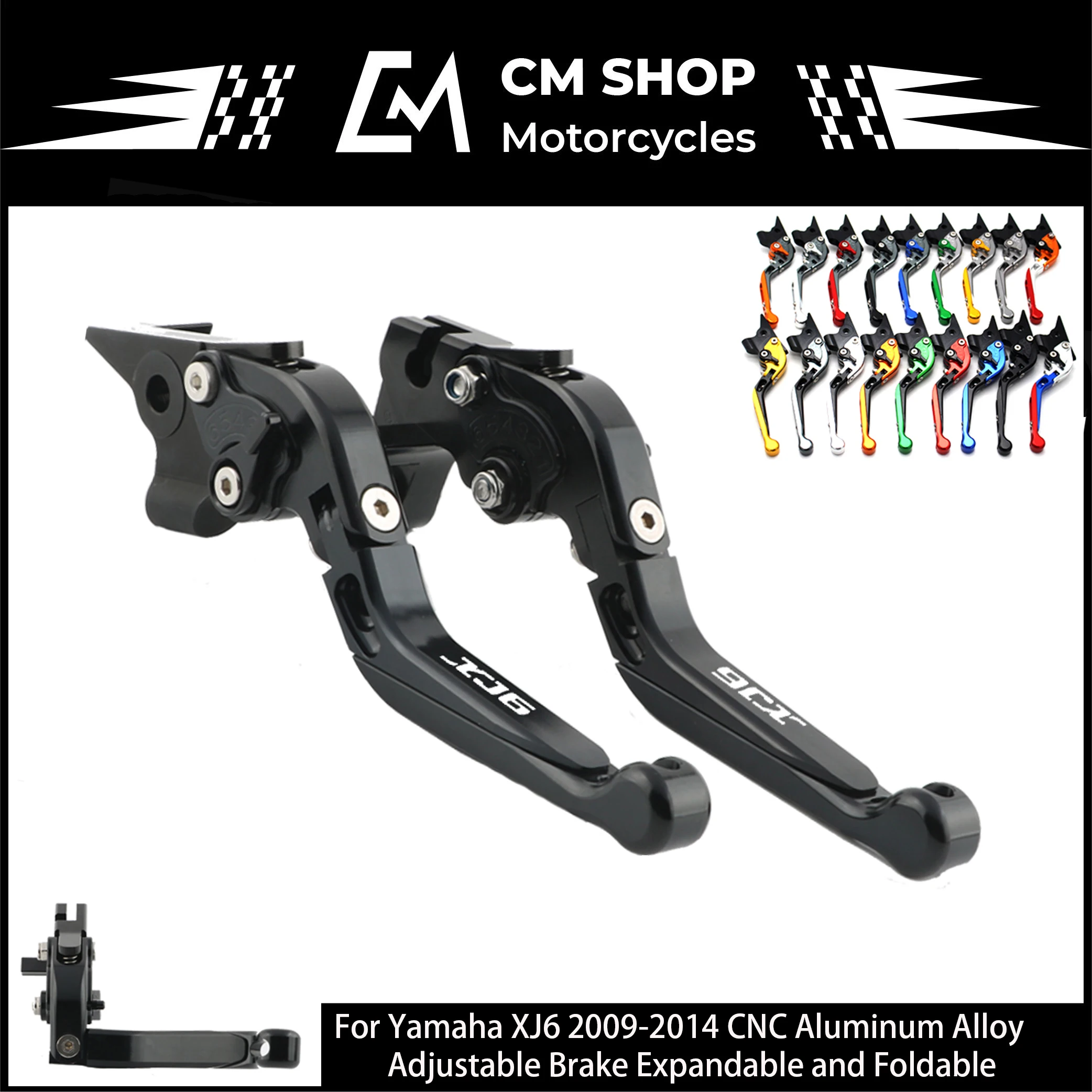 

CNC Adjustable Motorcycle Brake Clutch Levers, For YAMAHA XJ6 DIVERSION 2009 2010 2011 2012 2013 2014
