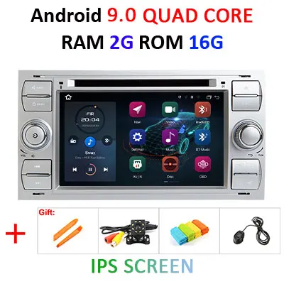 4 г 64 г 8 ядерный автомобильный DVD мультимедийный плеер Android 9 2 DIN gps Авторадио для Ford/Mondeo/Focus/Transit/C-MAX/S-MAX/Fiesta wifi DSP - Цвет: S 2G 16G IPS