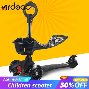 

ARDEA Kids Scooter 1-7 Ages folding Aluminum alloy skateboard flashing wheel Adjustable Boy Girl Child Scooter