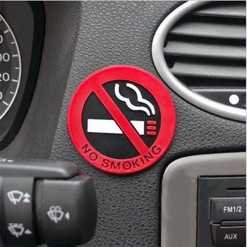 

3PCS/5PCS Rubber NO SMOKING Sign Tips Warning Logo Stickers Car Taxi Door Decal Badge Glue Sticker Promotion Dropship