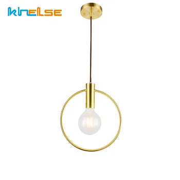 

Modern Pendant Light single ring Arts Pendant Lamp Decoration lighting For Lobby Dining Room Lighting Fixture Hanging Lamp E14