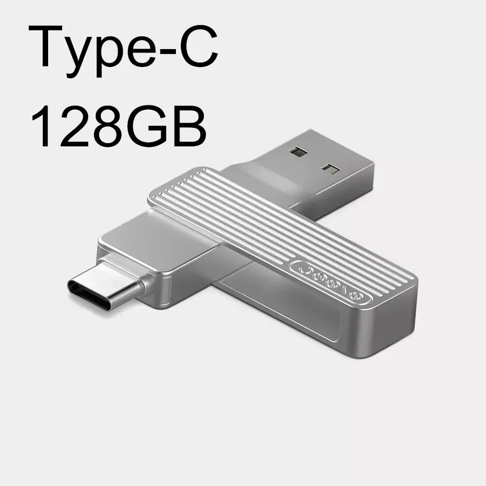 Xiaomi U диск 64 Гб USB 3,1 jesis Pendrive type-C для iPhone USB флеш-накопитель otg Смартфон ручка-накопитель 128G устройство для хранения - Цвет: Type-C 128GB