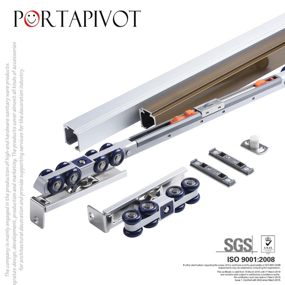 Sliding Door Bathroom Kitchen Door Hanging Sliding Wheel Heavy-duty Wooden Barn Hardware Rollers Pulley 1SET