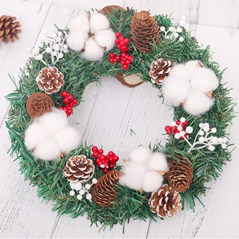 

Door Christmas Garland Hanging Window Atmosphere Decoration 30cm Wreath