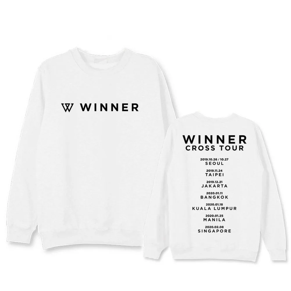 WINNER розовая одежда толстовки kpop harajuku толстовка зимнее пальто для женщин хлопок Letter2019 Мужская Корейская версия весна осень