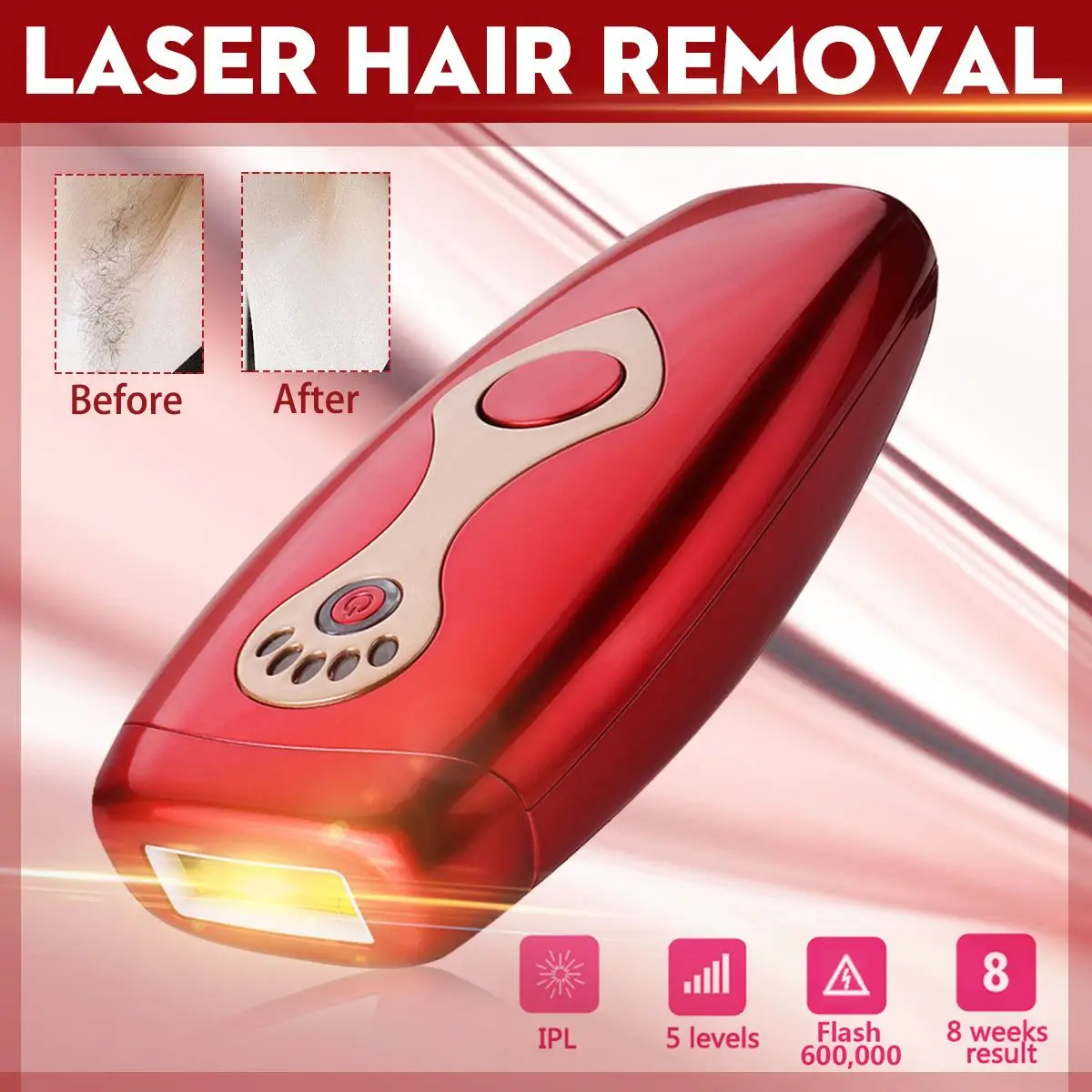

IPL Laser Hair Removal Instrument Body Armpit 600,000 pulsed Electric Epilator Home Epilator Permanent Hair Removal Machine