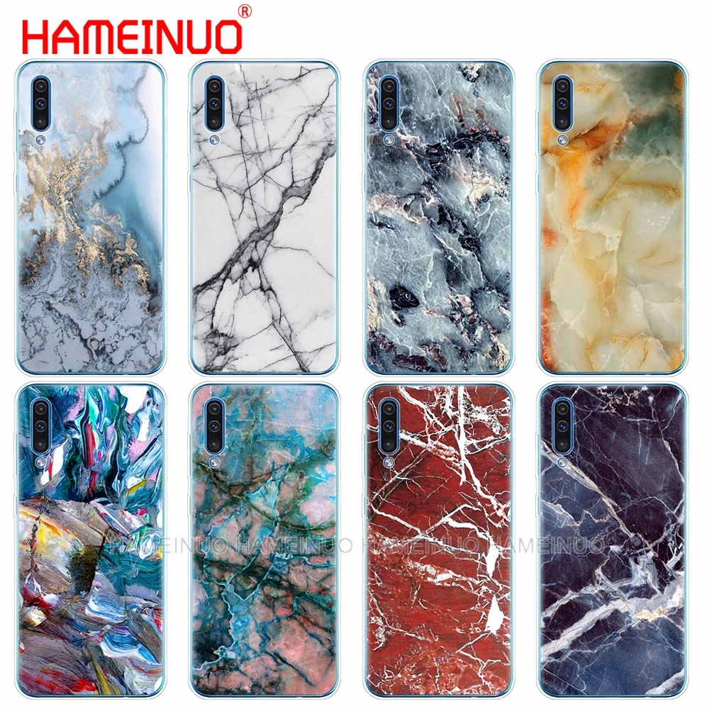 Силиконовый чехол для телефона Samsung Galaxy S10 E PLUS A10 A20 A30 A40 A50 A70 A10E A20E M20 с мраморным