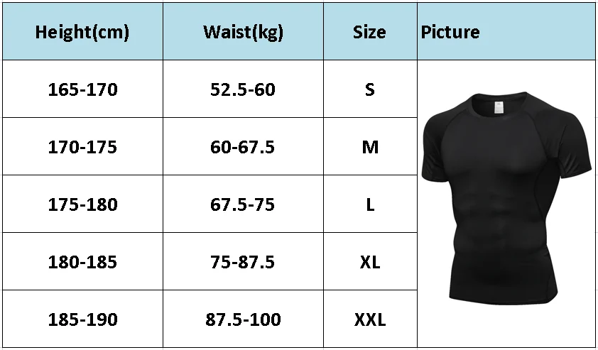 Мужская спортивная футболка, утягивающие футболки, Спортивные Леггинсы, футболка s