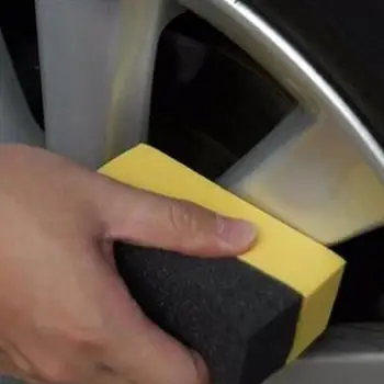 

Car wash U-Shape Tire Wax Polishing Compound Sponge Edge Sponge Tyre Brush car Cleaning products for car accessorie cn