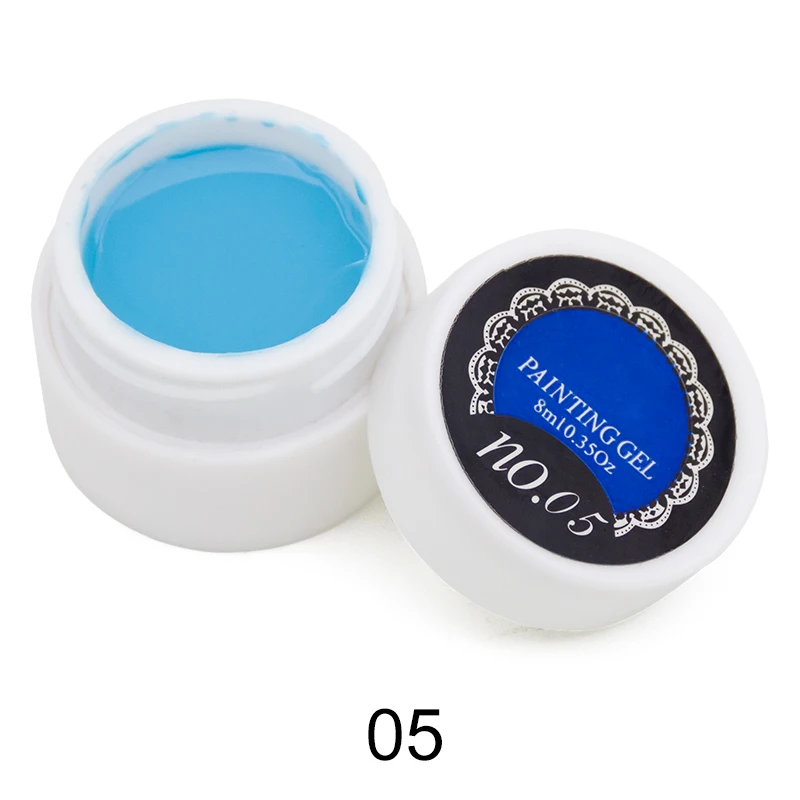 8ml painting gel 5 Ellwings светящийся УФ-гель для ногтей 119 цветов светится в темноте Гель-лак для маникюра сделай сам - Цвет: 8ml painting gel 5